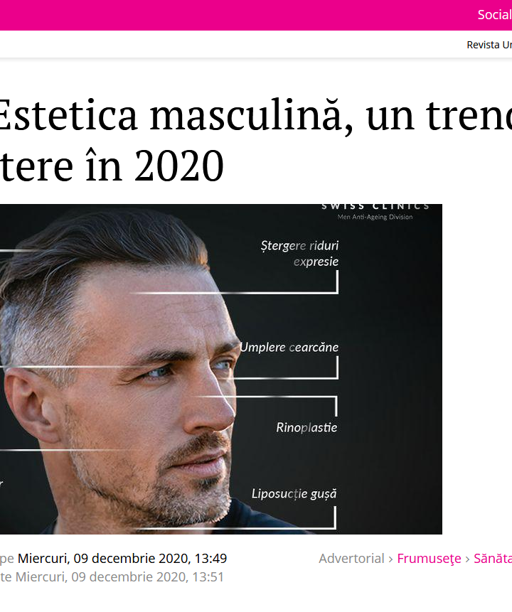Estetica masculină, un trend în creștere în 2020